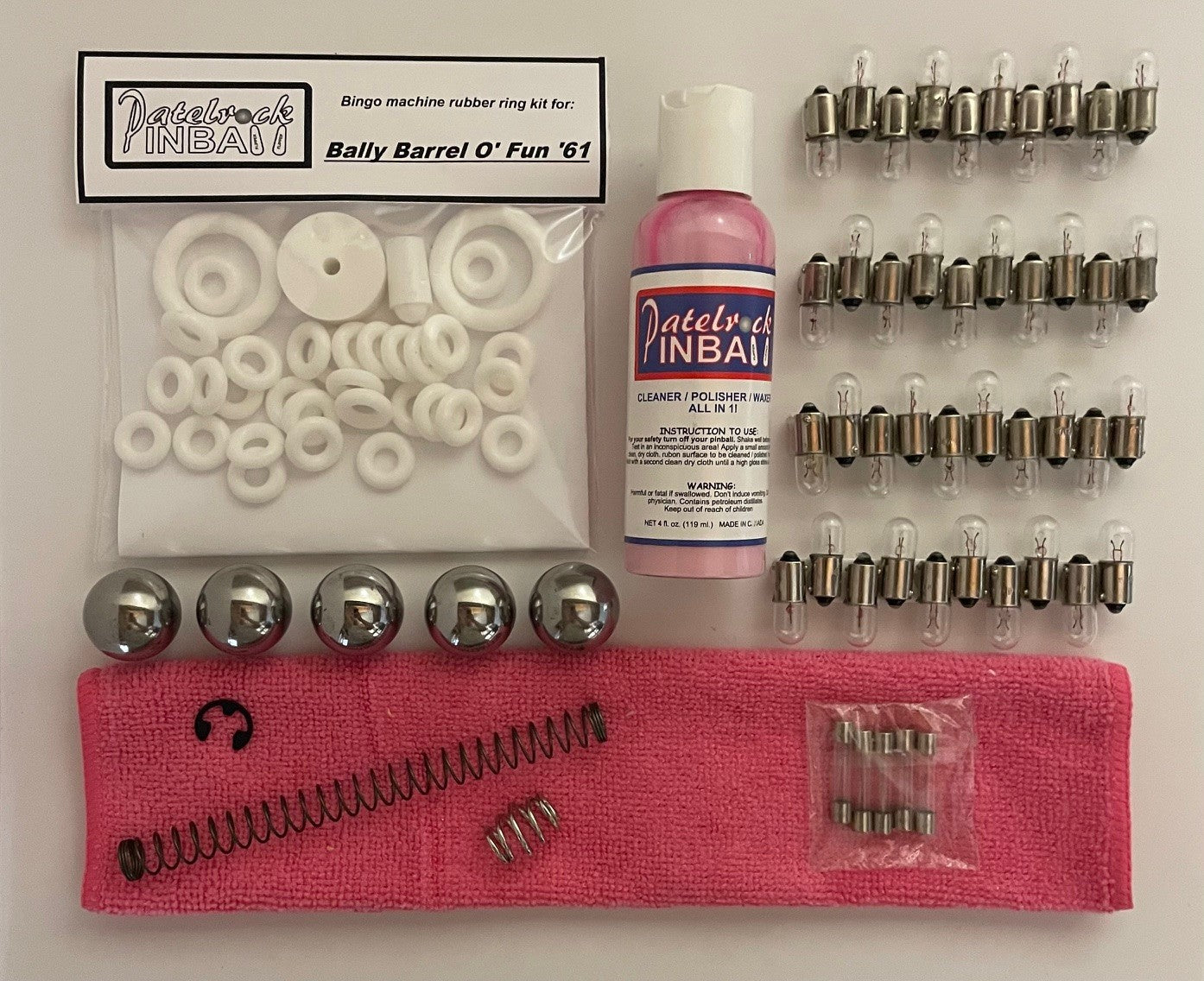 Bally Barrel O' Fun '61 Bingo Machine Maintenance Kit