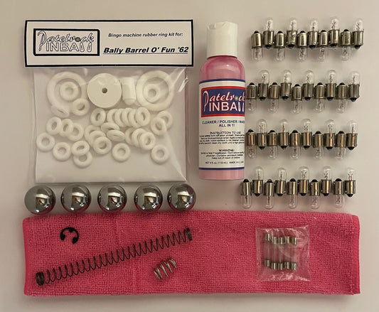 Bally Barrel O' Fun '62 Bingo Machine Maintenance Kit