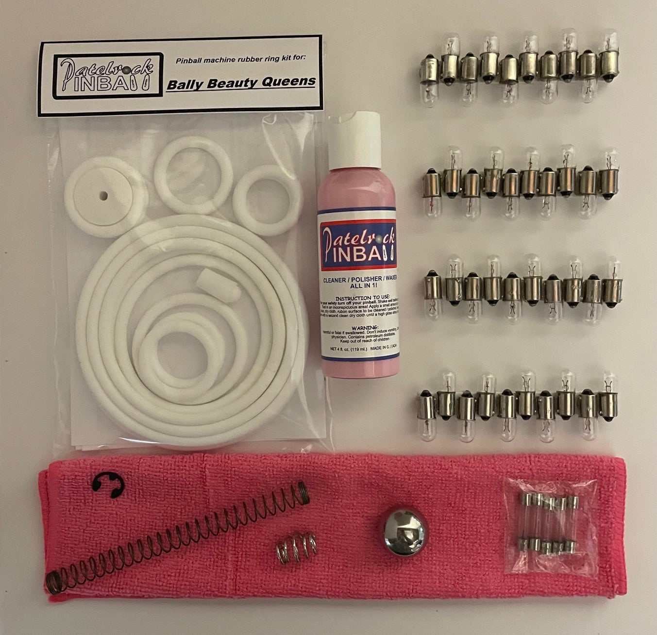 Bally Beauty Queens Pinball Machine Maintenance Kit