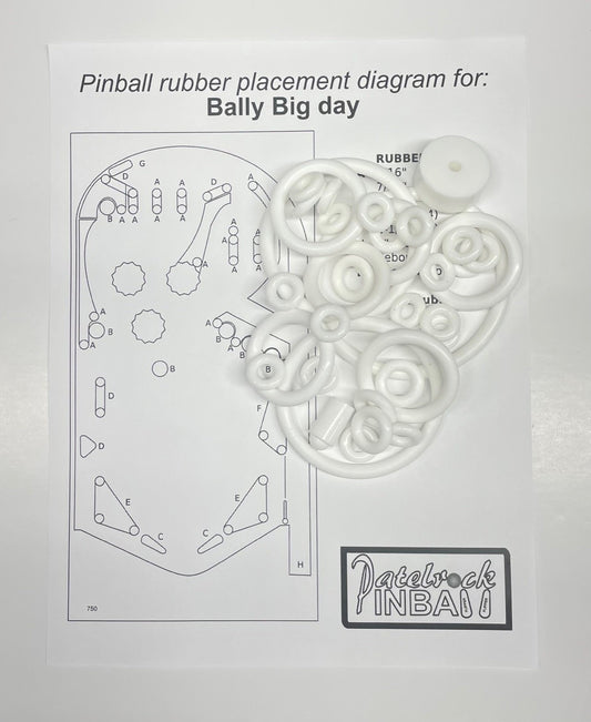 Bally Big Day Pinball Machine Rubber Ring Kit