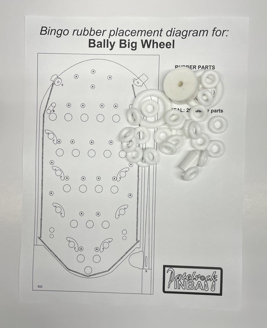Bally Big Wheel Bingo Machine Rubber Ring Kit