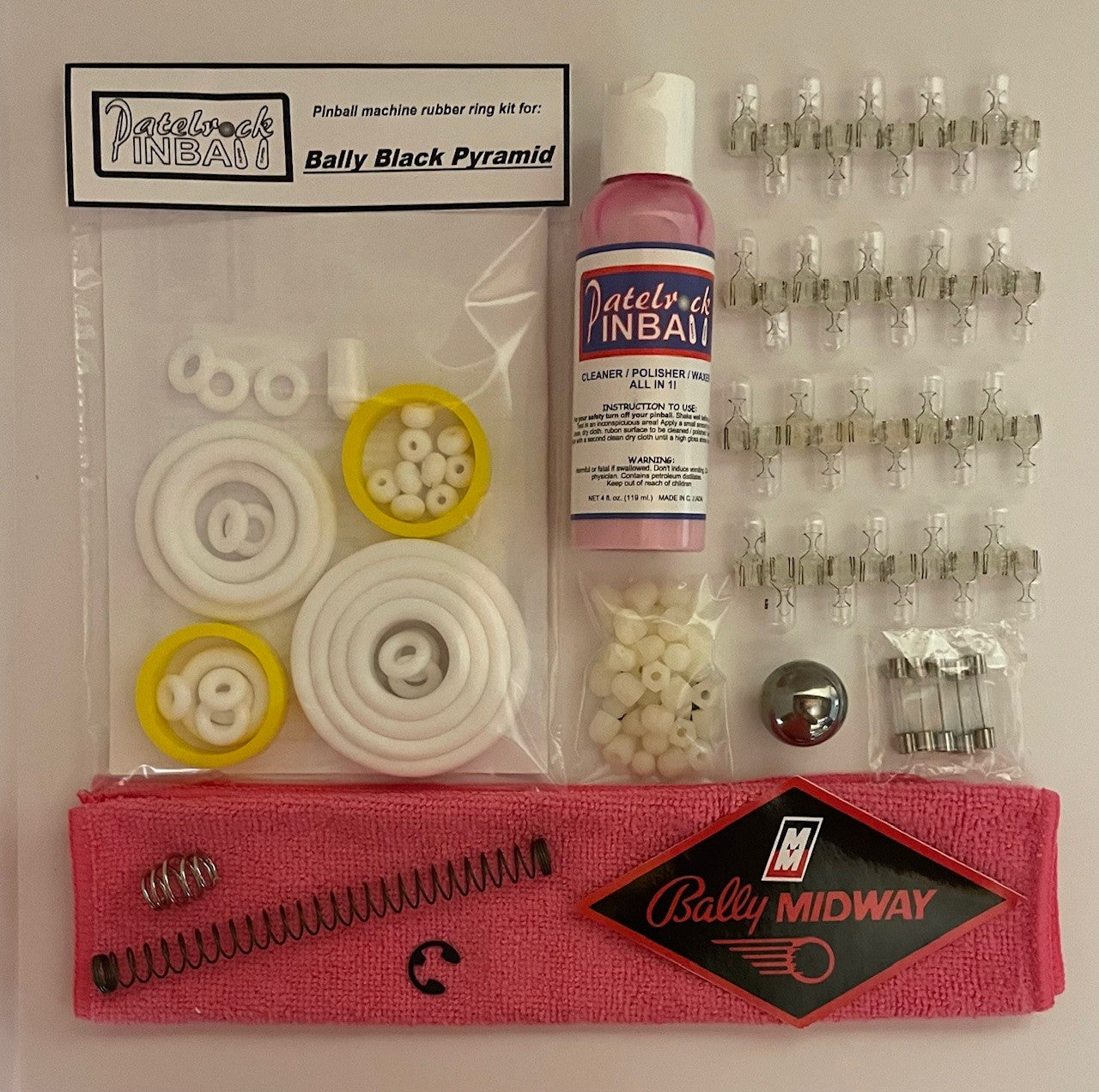 Bally Black Pyramid Pinball Machine Maintenance Kit