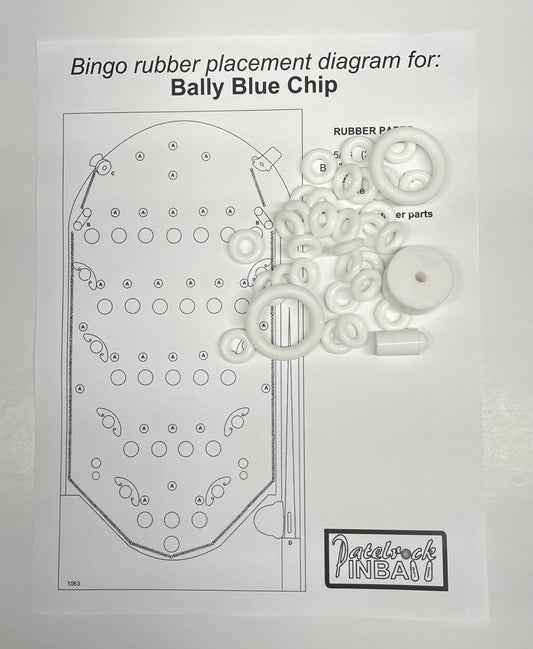 Bally Blue Chip  Bingo Machine Rubber Ring Kit