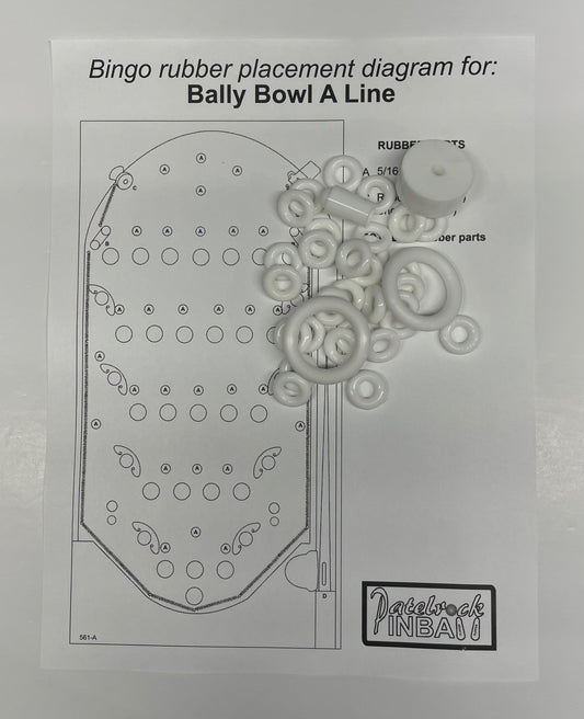 Bally Bowl-A-Line  Bingo Machine Rubber Ring Kit