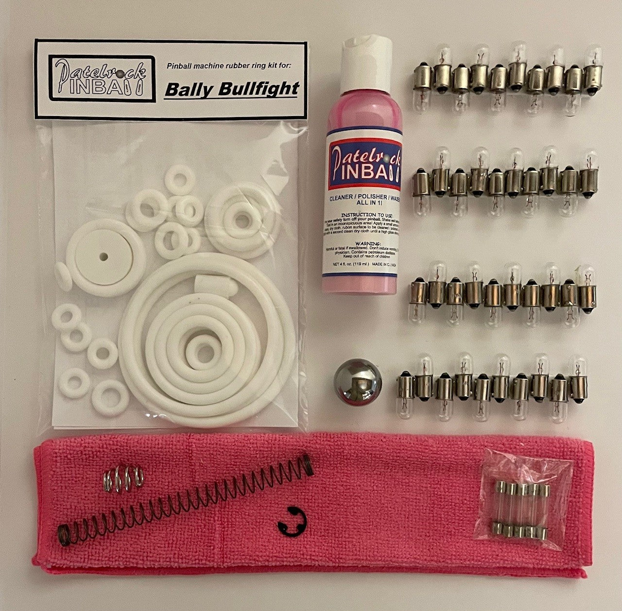 Bally Bullfight Pinball Machine Maintenance Kit