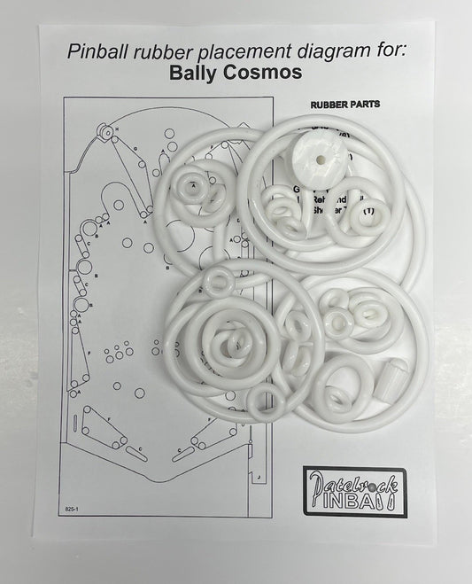 Bally Cosmos Pinball Machine Rubber Ring Kit