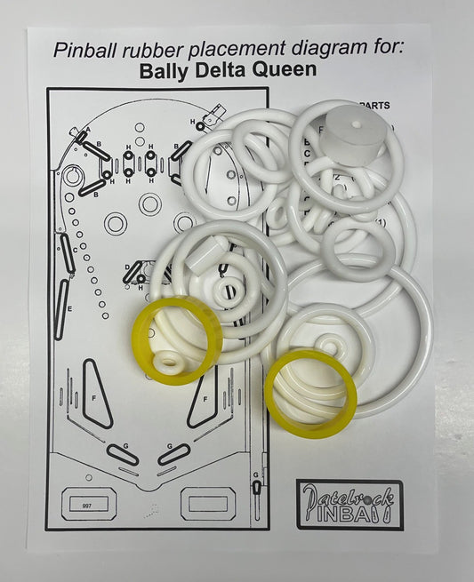 Bally Delta Queen Pinball Machine Rubber Ring Kit