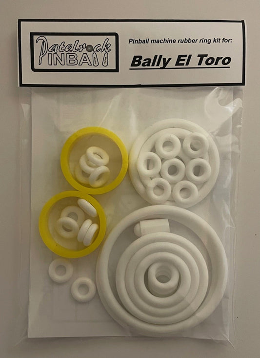 Bally El Toro Pinball Machine Rubber Ring Kit