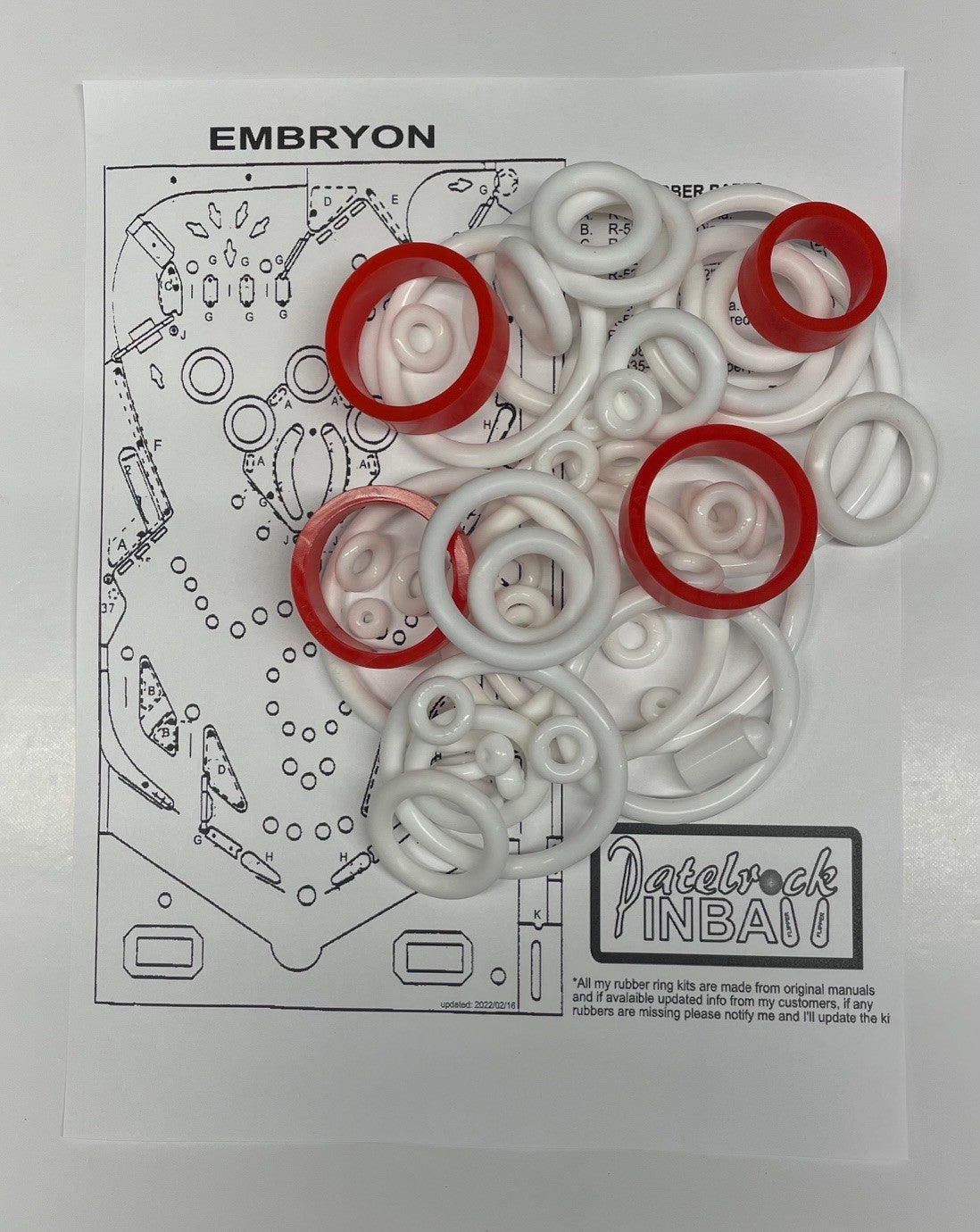 Bally Embryon Pinball Machine Maintenance Kit