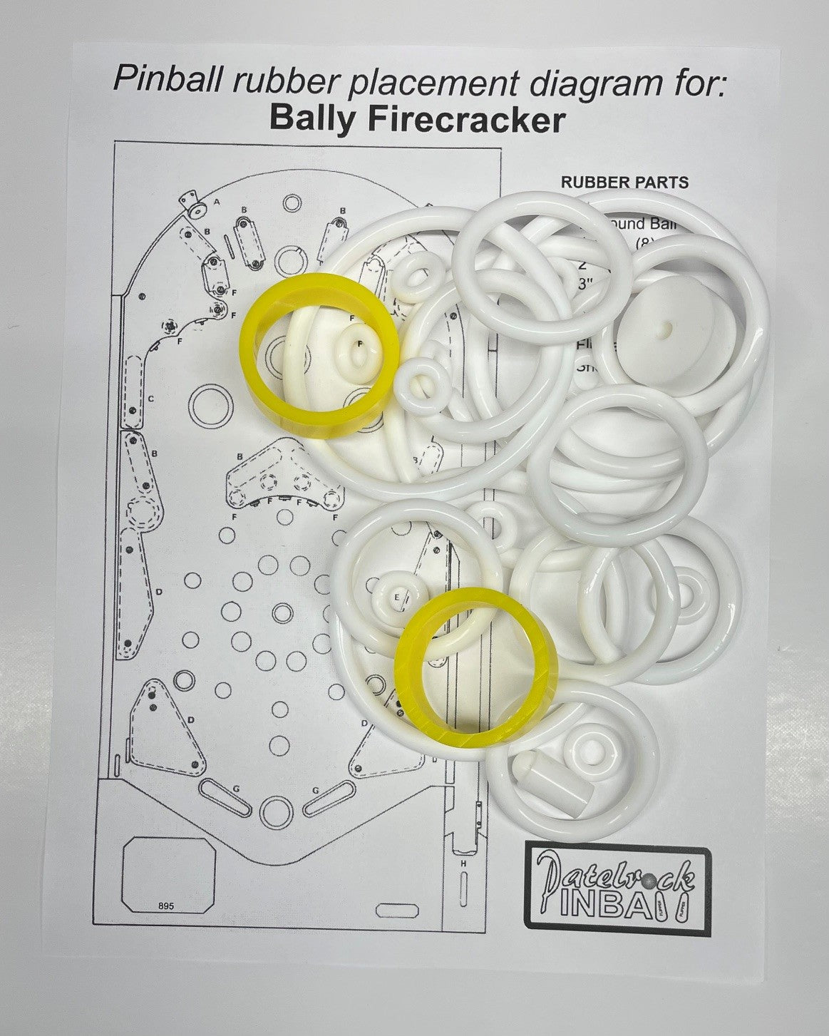 Bally Firecracker Pinball Machine Rubber Ring Kit