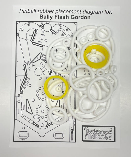 Bally Flash Gordon Pinball Machine Rubber Ring Kit
