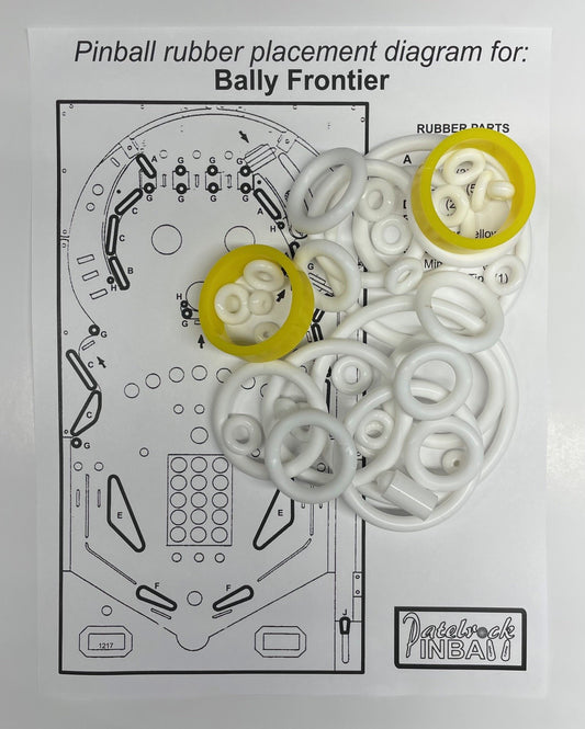 Bally Frontier Pinball Machine Rubber Ring Kit