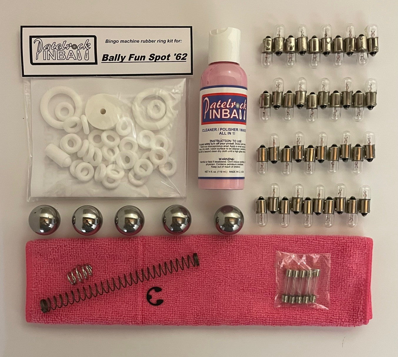Bally Fun Spot '62 Bingo Machine Maintenance Kit