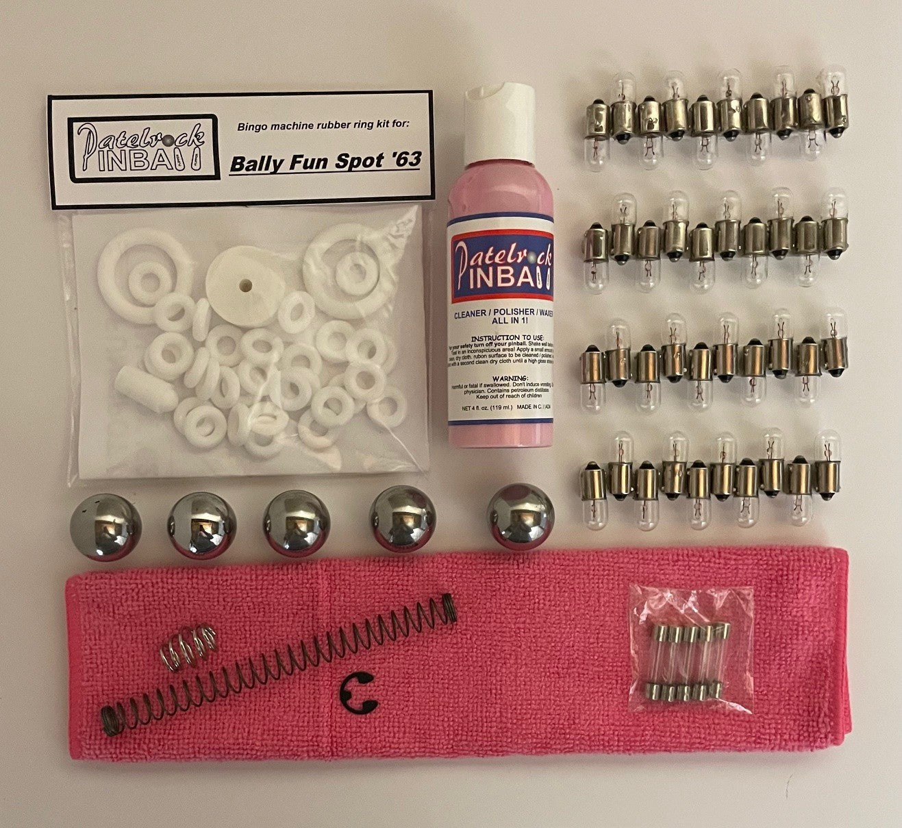 Bally Fun Spot '63 Bingo Machine Maintenance Kit
