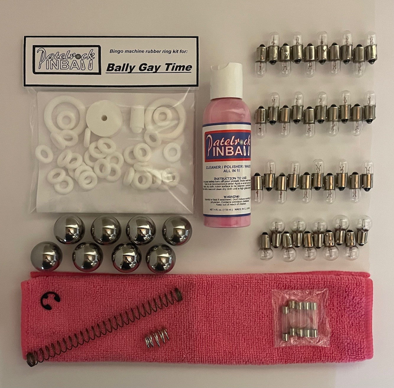 Bally Gay Time Bingo Machine Maintenance Kit