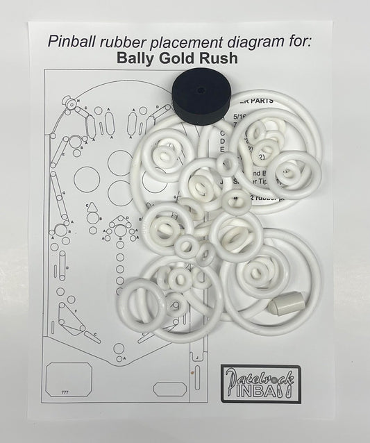 Bally Glod Rush Pinball Machine Rubber Ring Kit