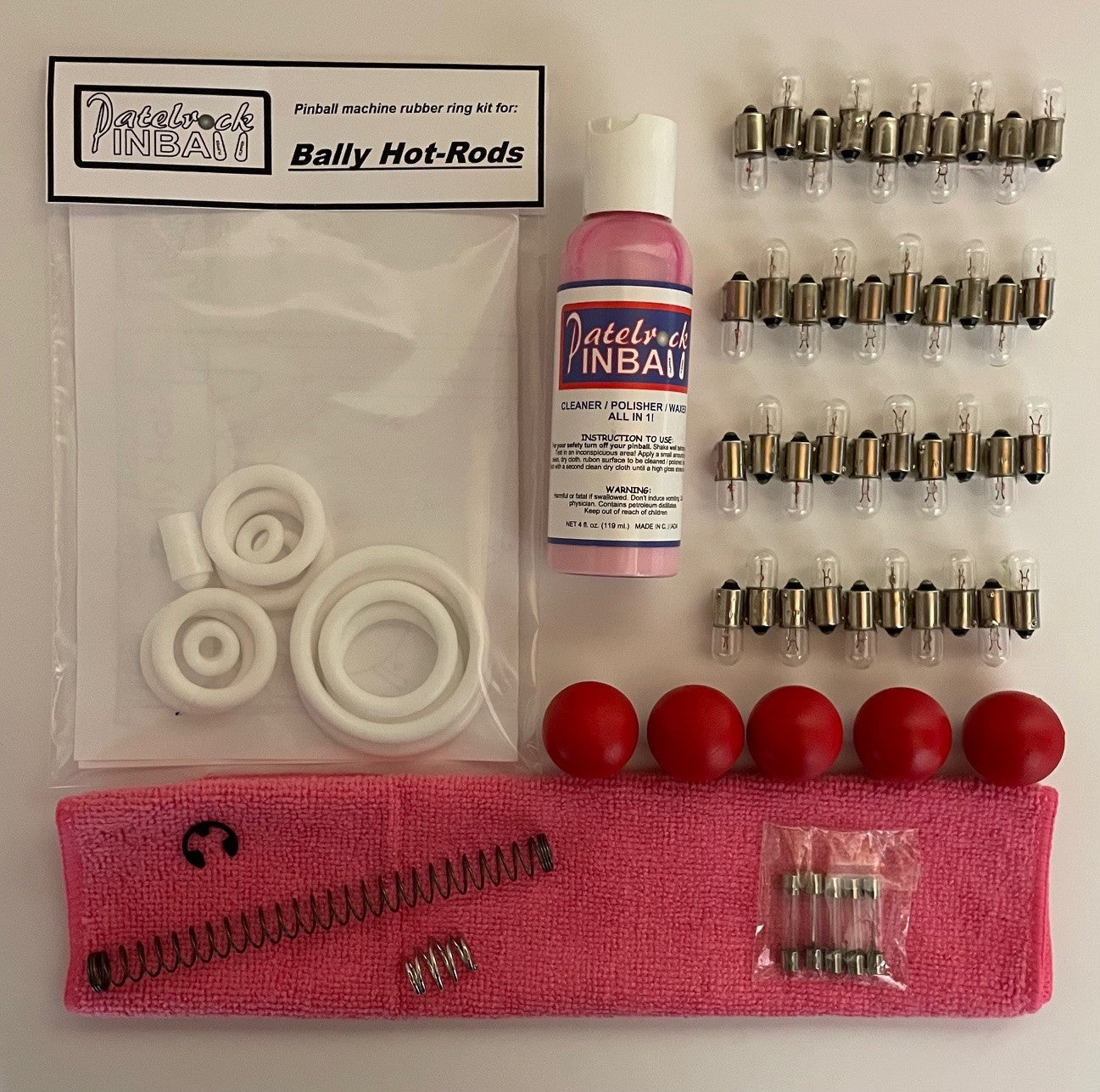 Bally Hot Rods Pinball Machine Maintenance Kit