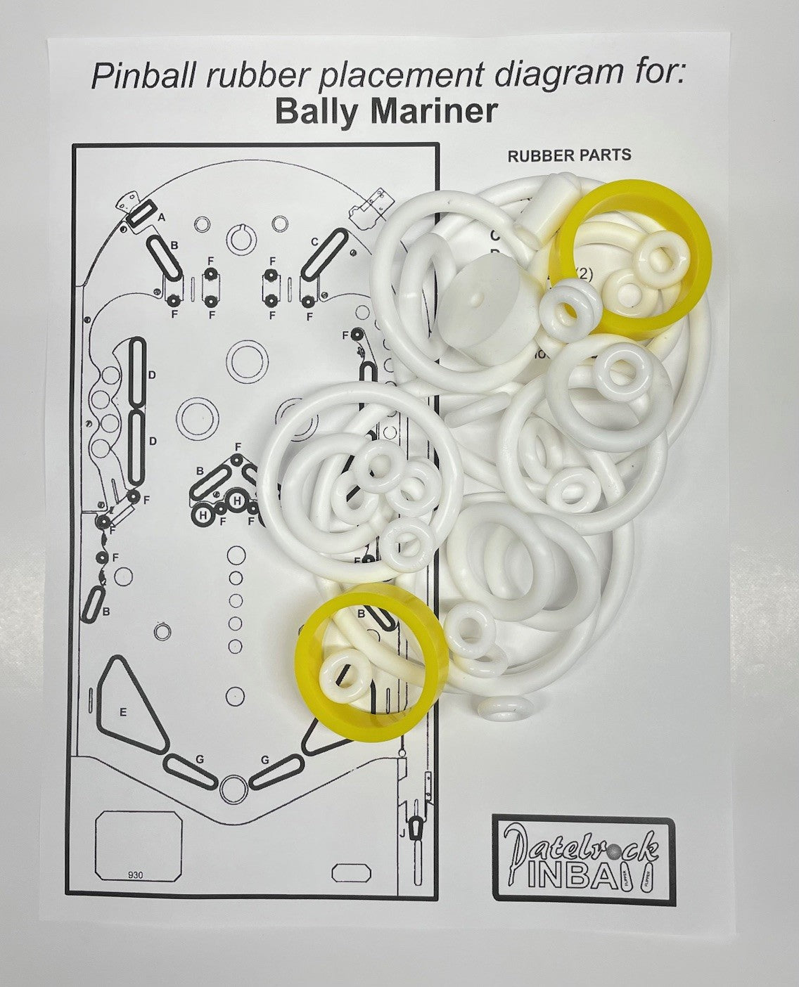 Bally Mariner Pinball Machine Maintenance Kit