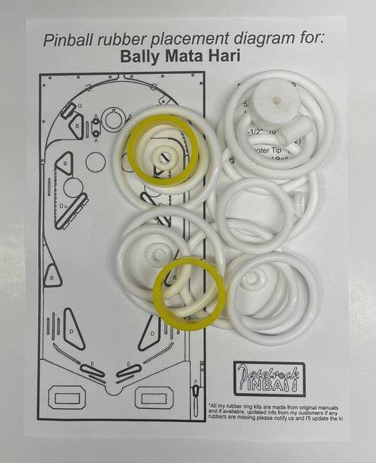 Bally Mata Hari (Electromecanical) Pinball Machine Maintenance Kit