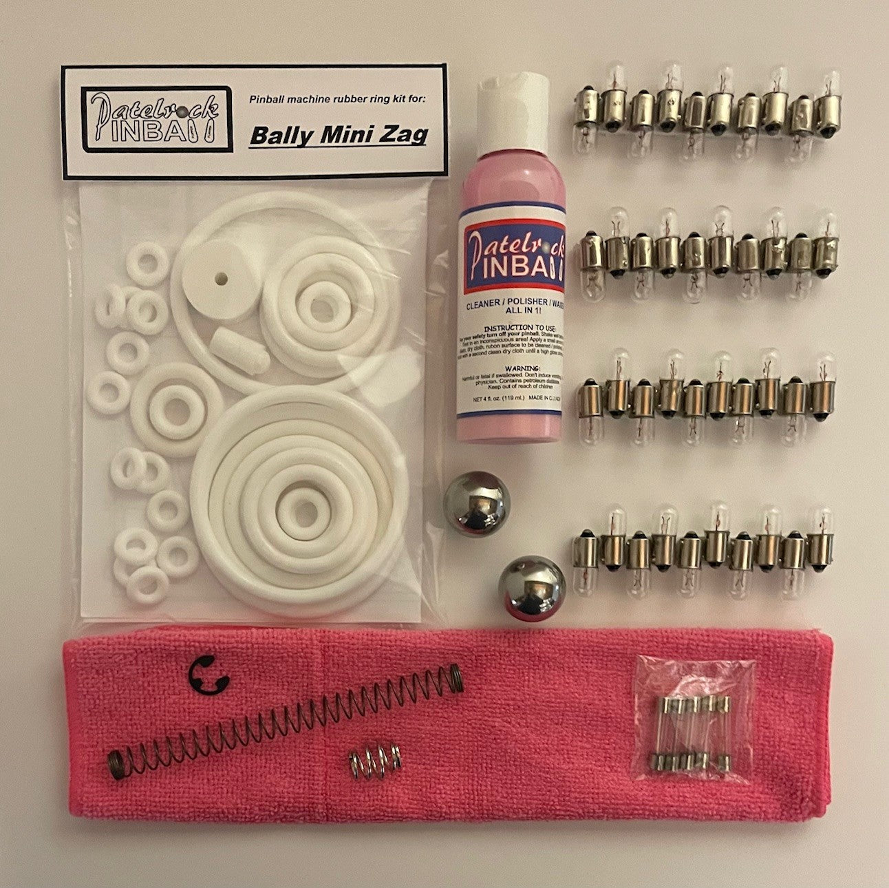 Bally MiniZag / Mini Zag Pinball Machine Maintenance Kit