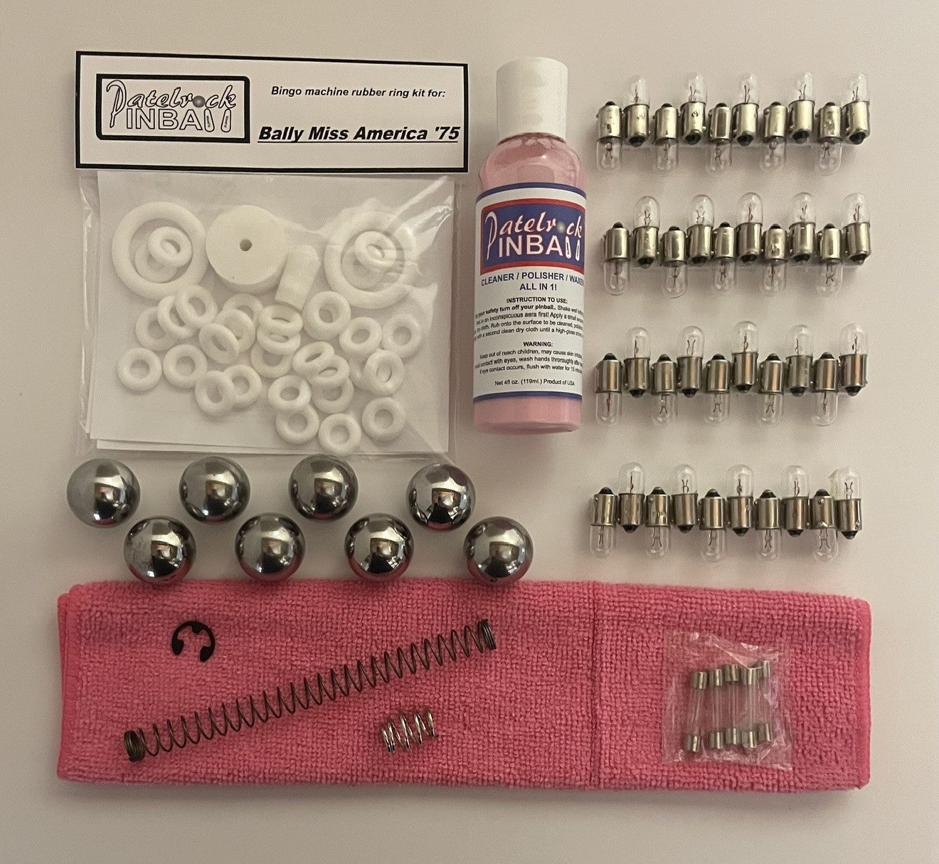 Bally Miss America '75 Bingo Machine Maintenance Kit