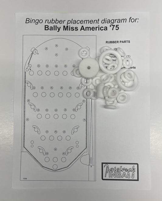 Bally Miss America '75 Bingo Machine Maintenance Kit