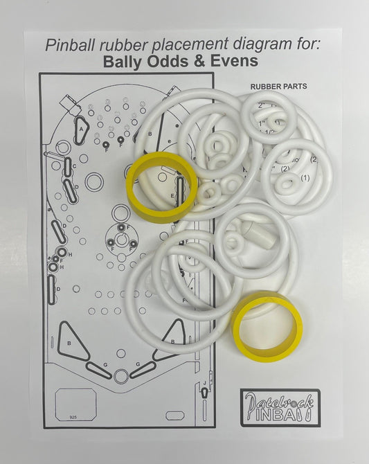 Bally Odds & Evens Pinball Machine Rubber Ring Kit