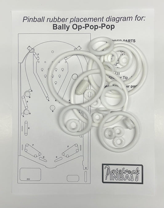 Bally Op-Pop-Pop Pinball Machine Rubber Ring Kit