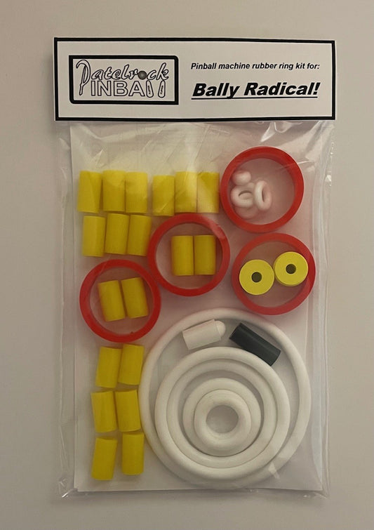 Bally Radical! Pinball Machine Rubber Ring Kit