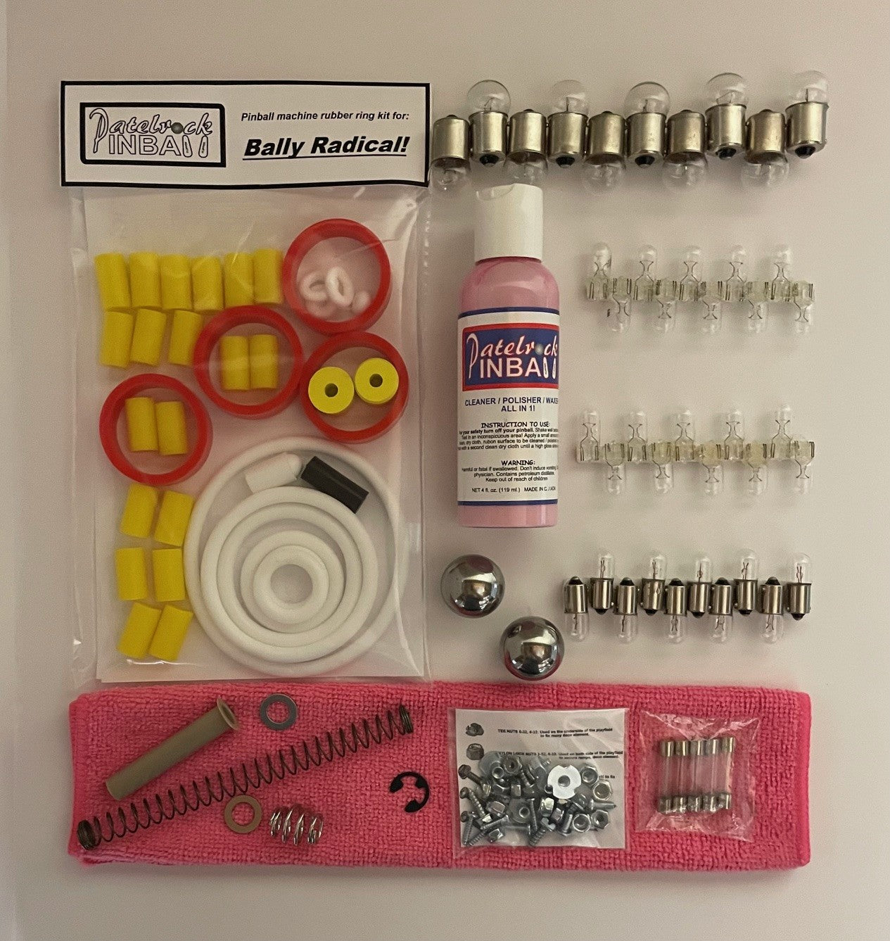 Bally Radical! Pinball Machine Maintenance Kit