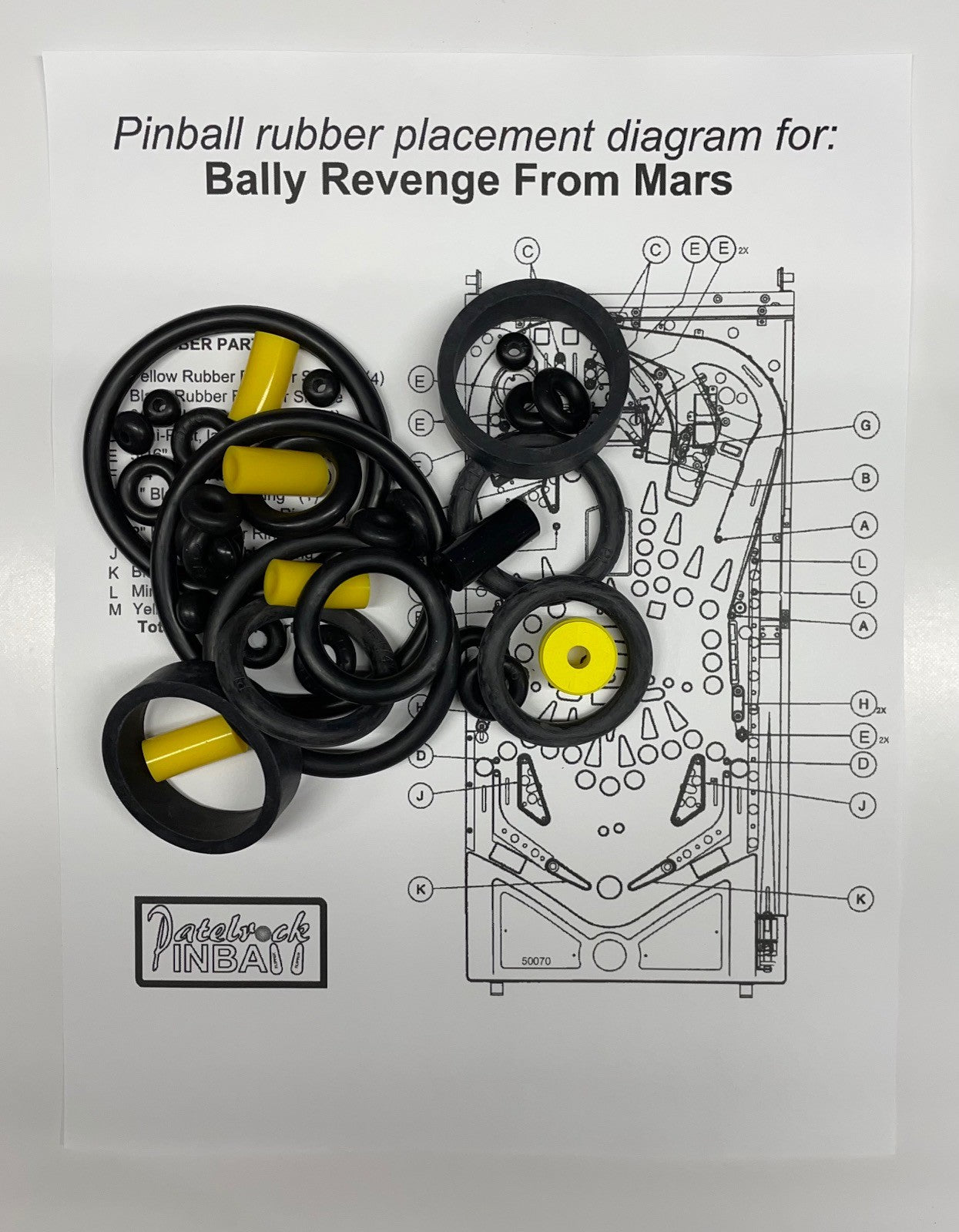 Bally Revenge From Mars Pinball Machine Maintenance Kit