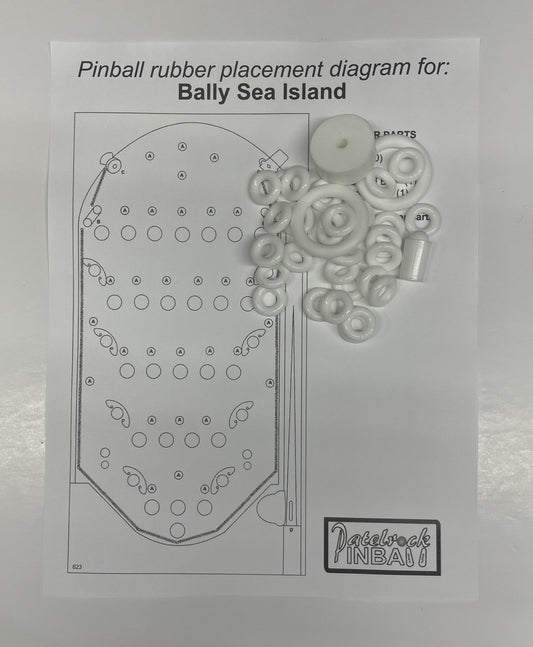 Bally Sea Island Bingo Machine Rubber Ring Kit