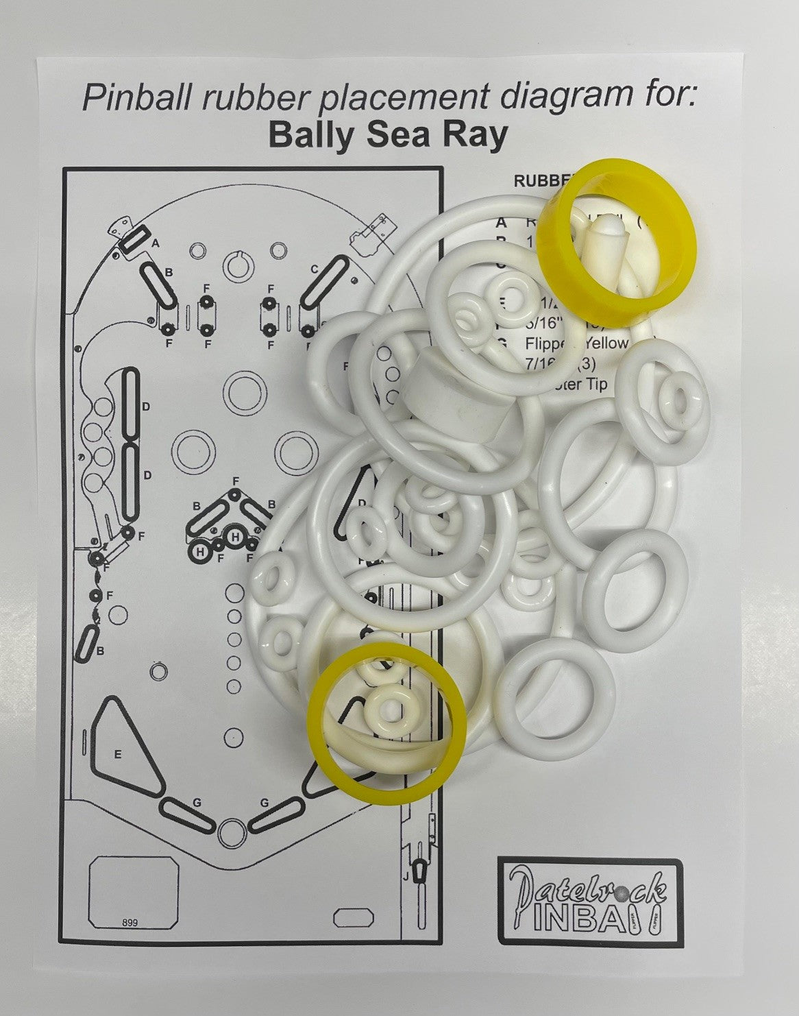 Bally Sea Ray Pinball Machine Maintenance Kit