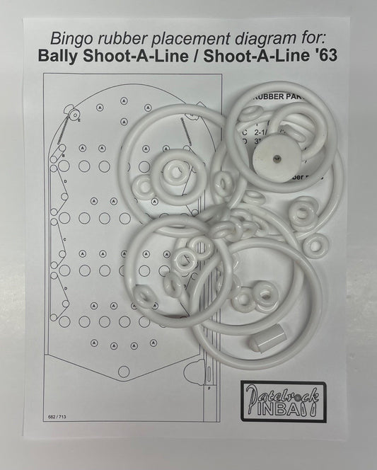 Bally Shoot-A-Line  Bingo Machine Rubber Ring Kit