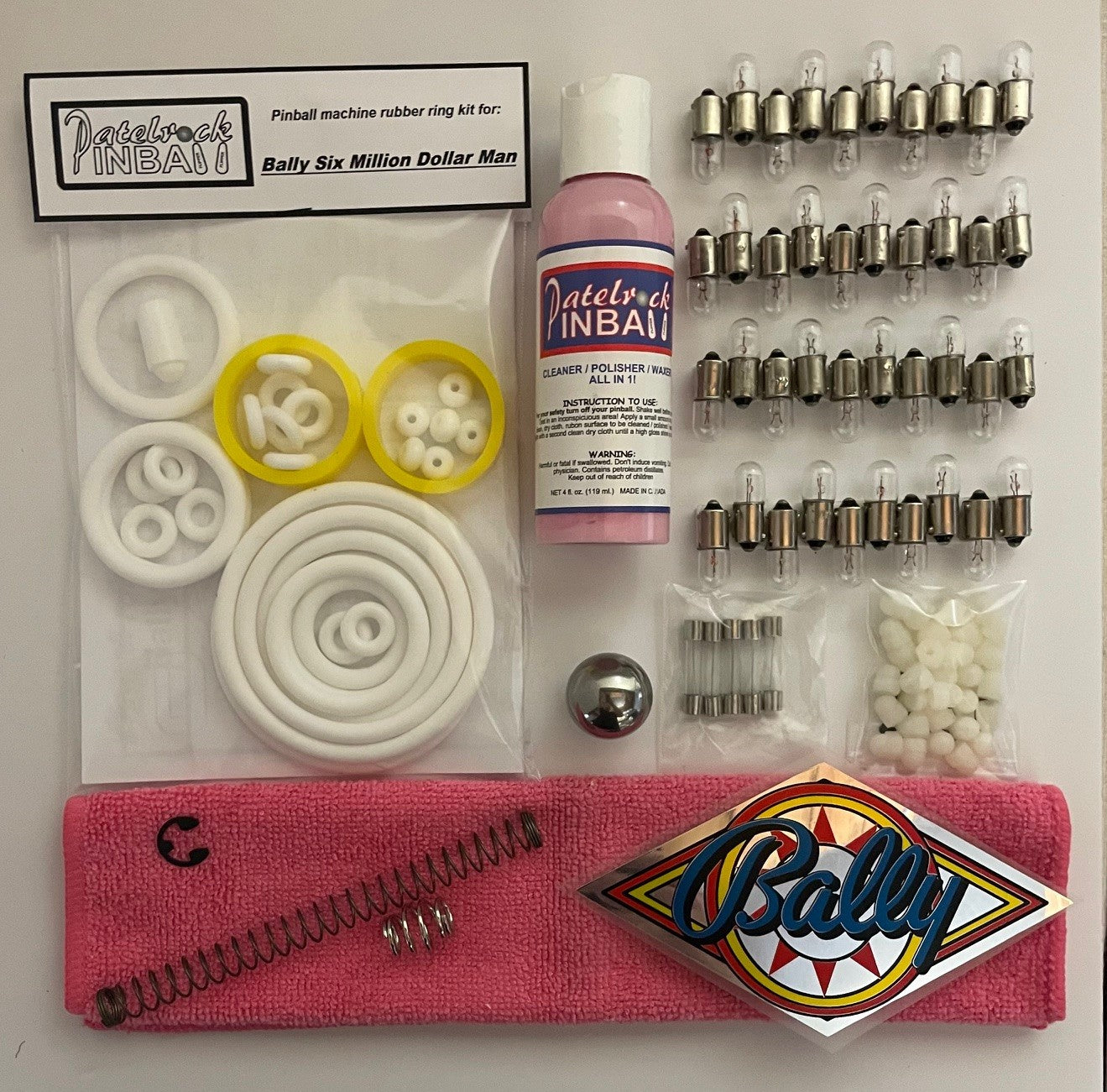 Bally The Six Million Dollar Man Pinball Machine Maintenance Kit