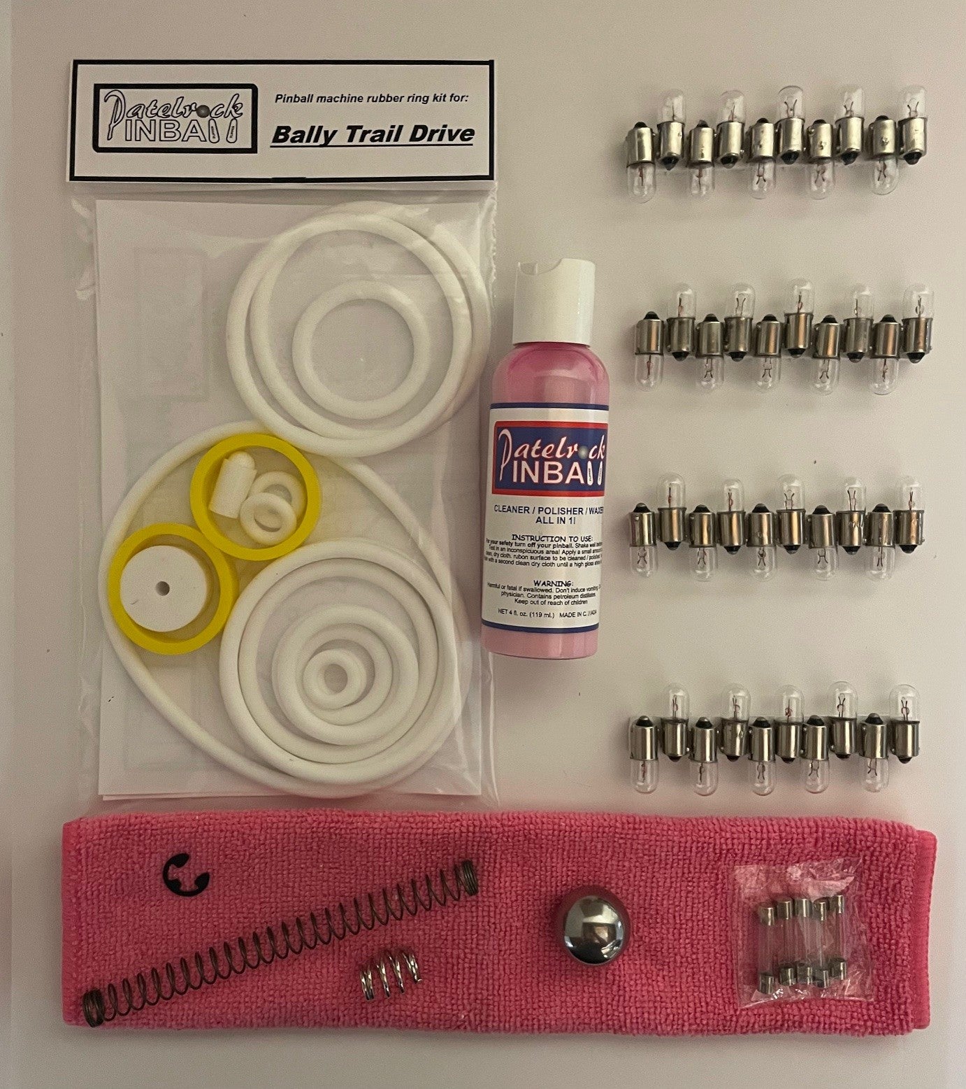 Bally Trail Drive Pinball Machine Maintenance Kit