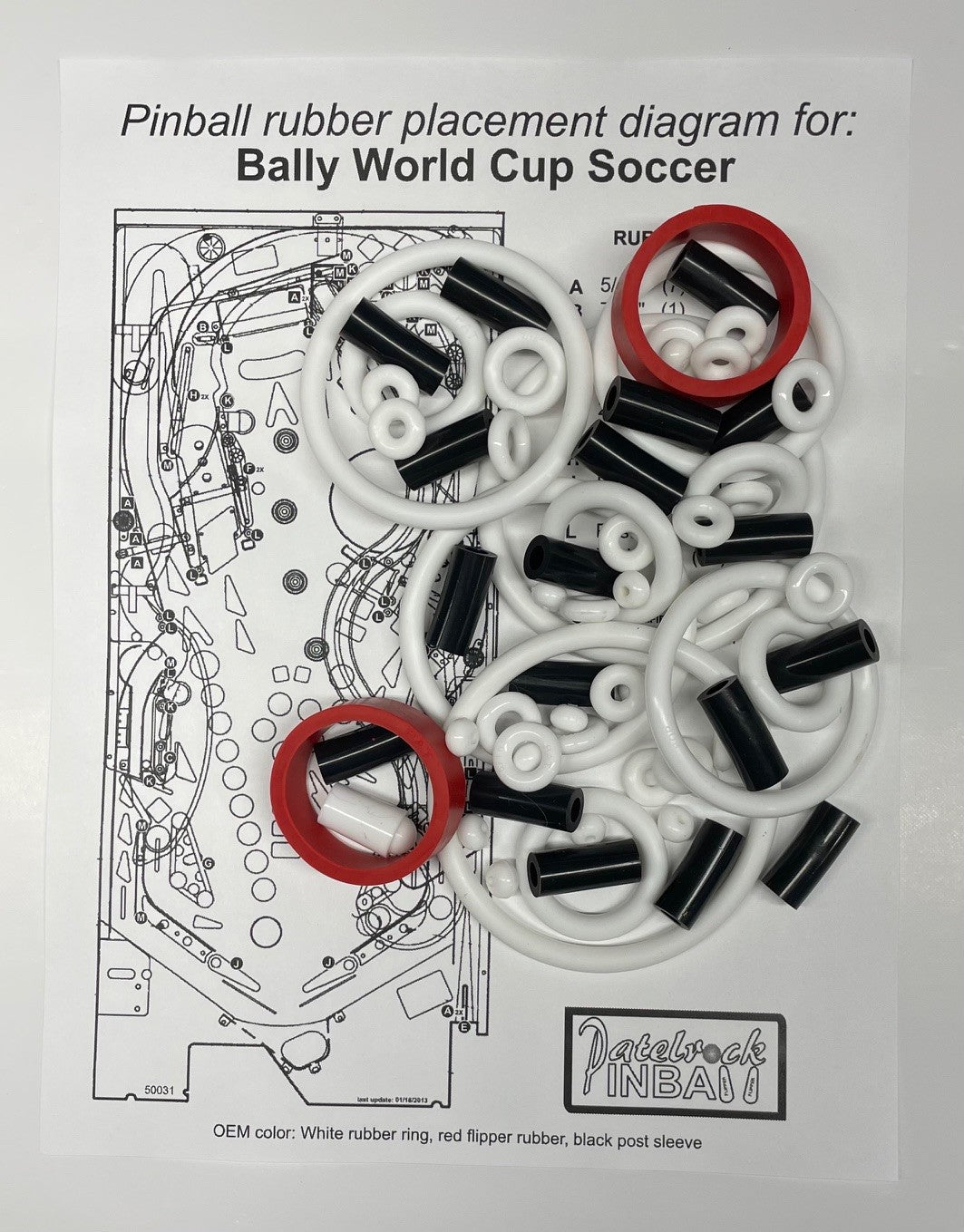 Bally World Cup Soccer Pinball Machine Maintenance Kit