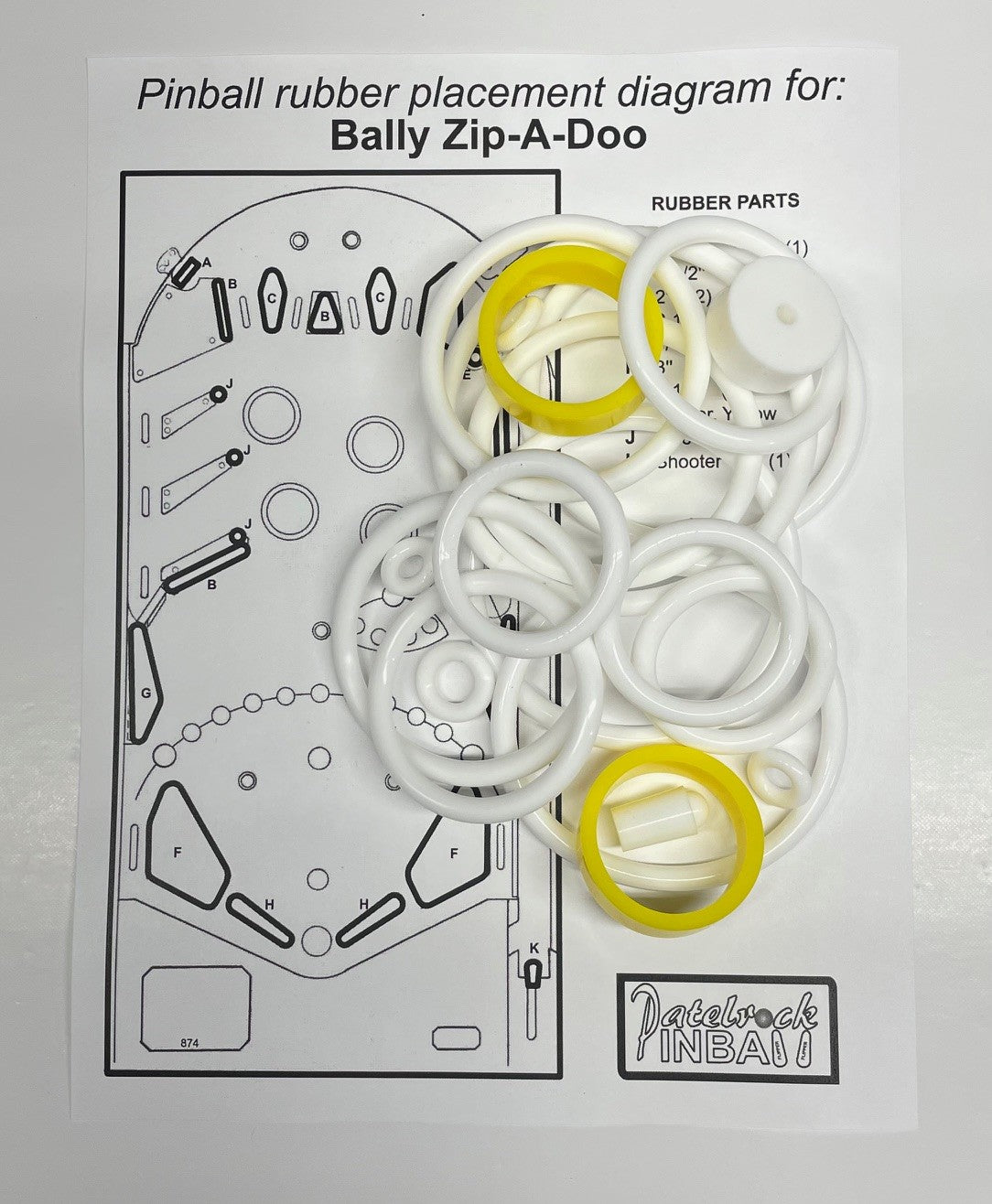 Bally Zip A Doo Pinball Machine Maintenance Kit