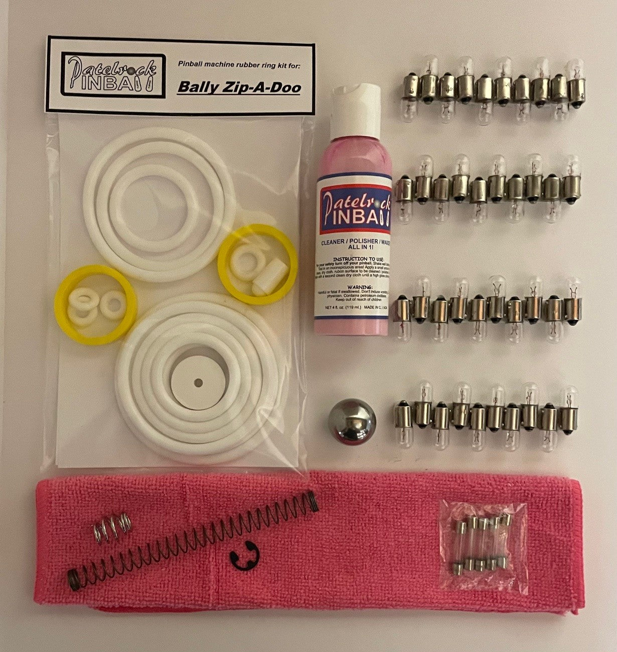 Bally Zip A Doo Pinball Machine Maintenance Kit