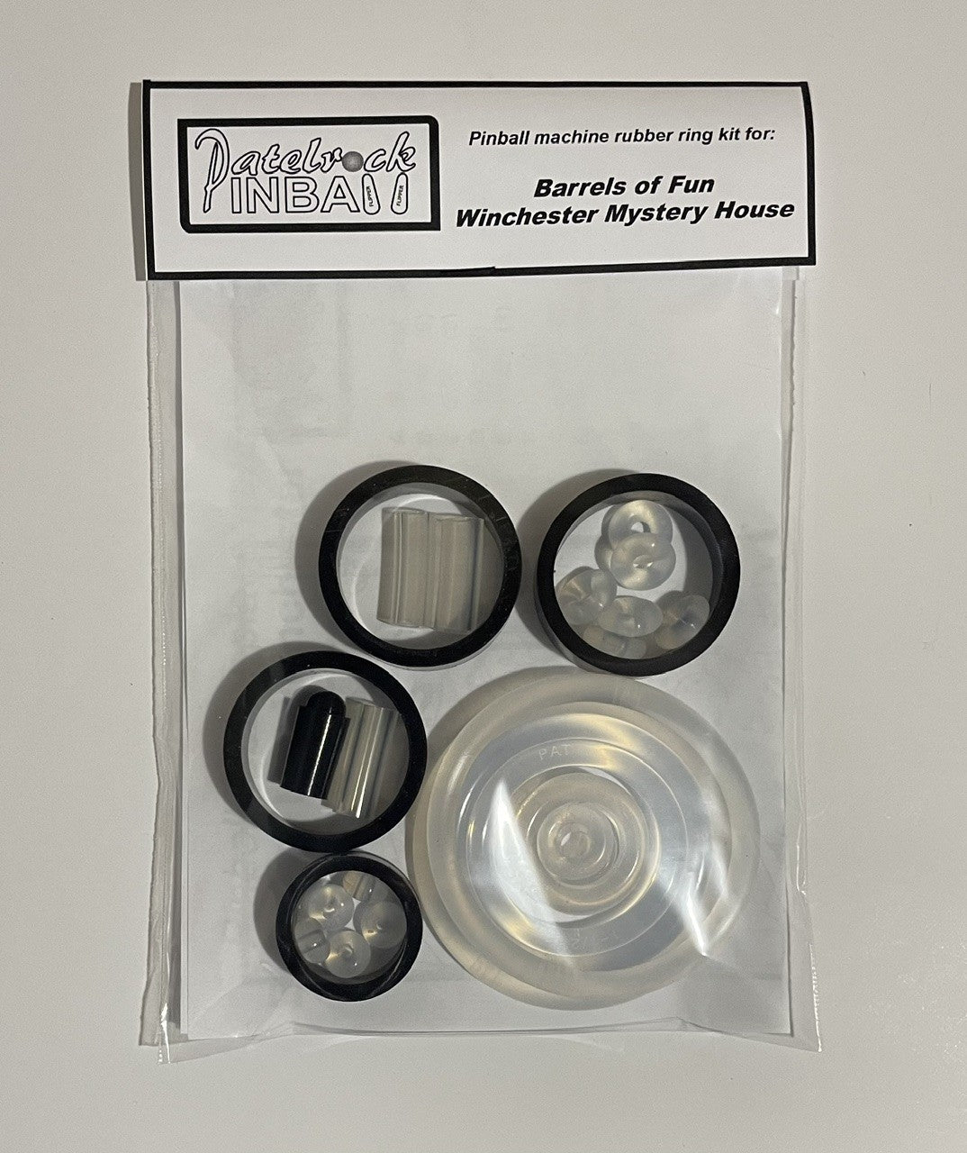 Barrels of Fun Winchester Mystery House Pinball Machine Rubber Ring Kit