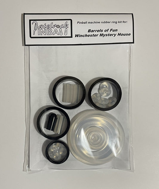 Barrels of Fun Winchester Mystery House Pinball Machine Rubber Ring Kit