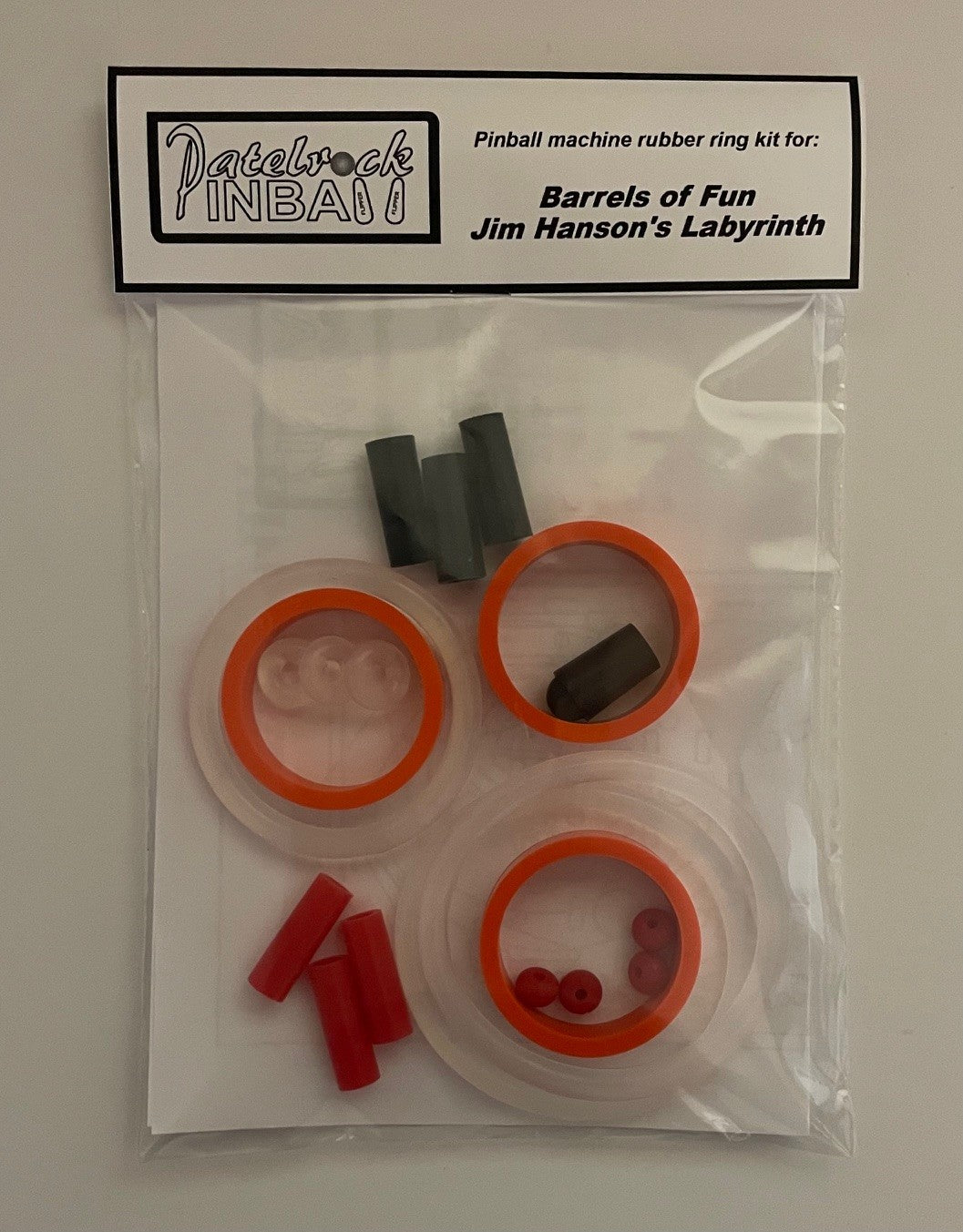 Barrels of Fun Jim Henson's Labyrinth Pinball Machine Rubber Ring Kit