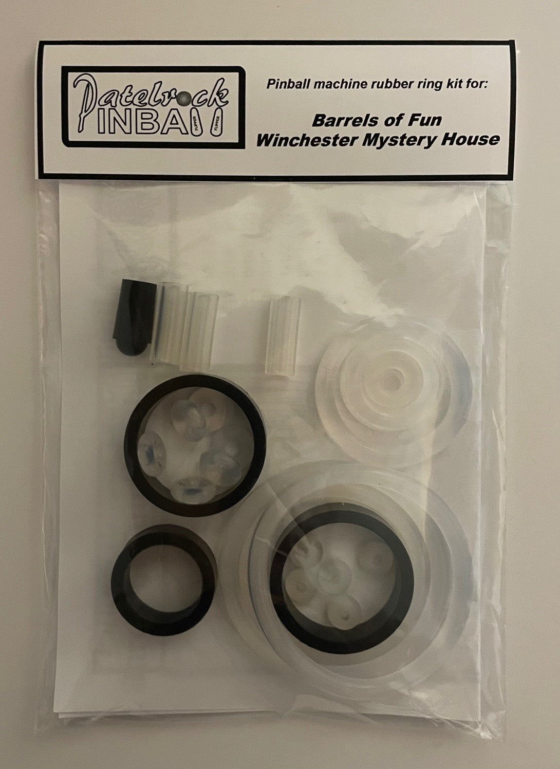 Barrels of Fun Winchester Mystery House Pinball Machine Rubber Ring Kit