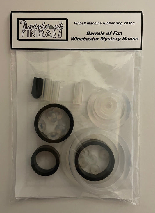 Barrels of Fun Winchester Mystery House Pinball Machine Rubber Ring Kit