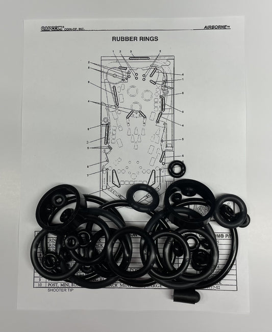 Capcom Airborne Pinball Machine Rubber Ring Kit
