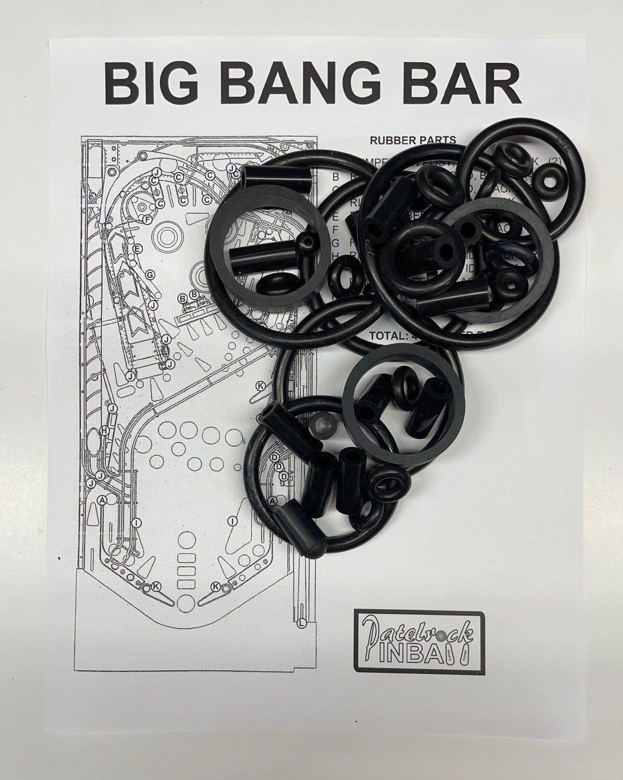Capcom / PMI Big Bang Bar Pinball Machine Maintenance Kit