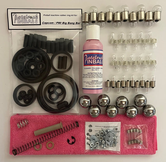 Capcom / PMI Big Bang Bar Pinball Machine Maintenance Kit