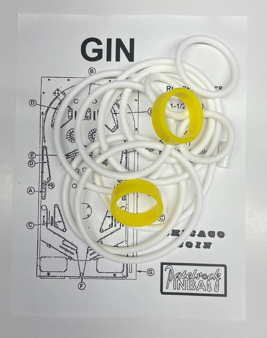 Chicago Coin Gin Pinball Machine Rubber Ring Kit