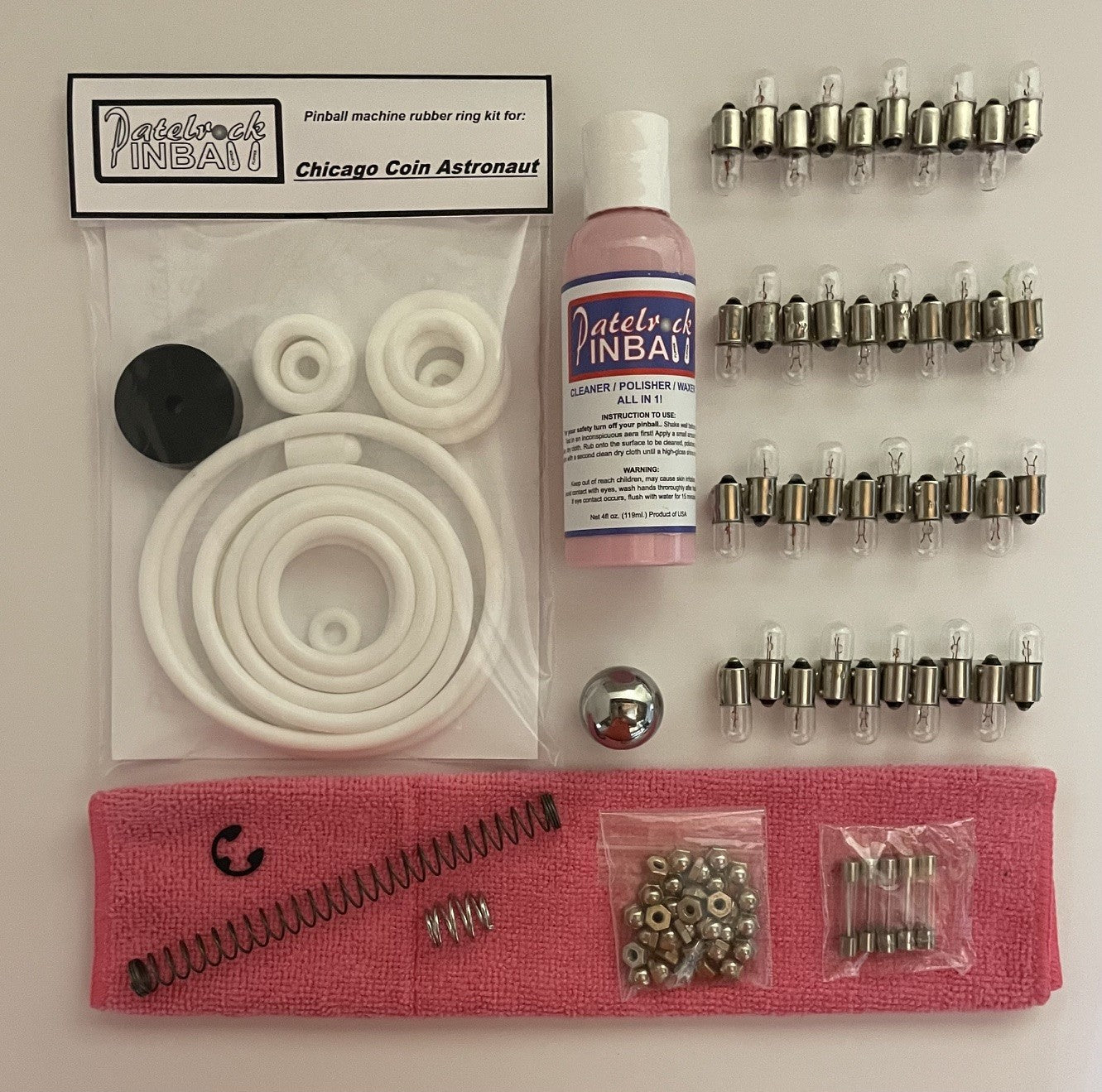 Chicago Coin Astronaut Pinball Machine Maintenance Kit