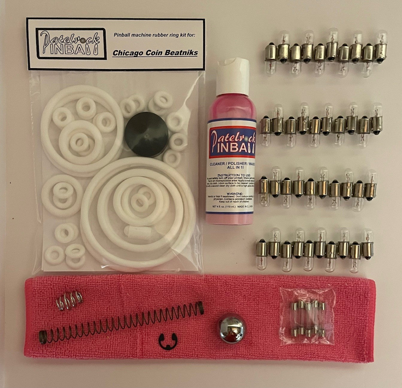 Chicago Coin Beatniks Pinball Machine Maintenance Kit